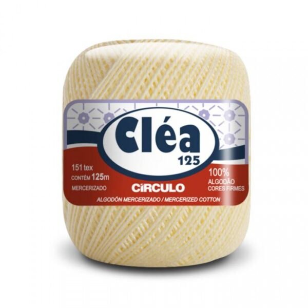 Linha Cléa 125 – Círculo | 125m | Cor 1074 (Cru/Bege Claro)