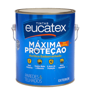 Tinta Acrílica Emborrachada Máxima Proteção – Eucatex | Branco Fosco 3,6 Litros