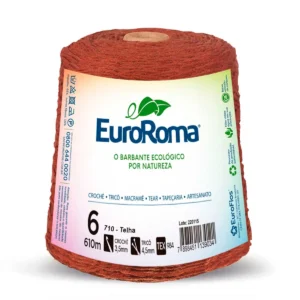 Barbante EuroRoma – Tex 984 | Nº 6 – 610m – Cor 710 (Telha)