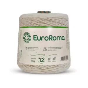 Barbante EuroRoma Nº 12 – Tex 1.968 | 1kg | Cor Cru