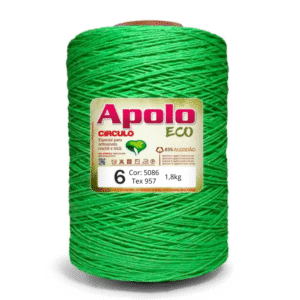 Barbante Apolo Eco Círculo – Tex 957 | Nº 6 – 1,8kg – Cor 5086 (Limão)