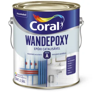 Tinta Epóxi Base Água Wandepoxy Brilhante Coral – Branco 3,6L