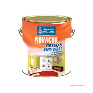Tinta Látex Novacor Direto no Gesso Branco Fosco 3,6 Litros – Sherwin-Williams