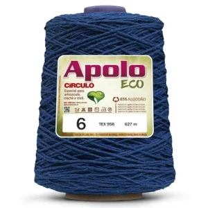 Barbante Apolo Eco Círculo – Tex 957 | N° 6 – 627M – Cor 2775 (Azul Bic)