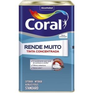 Tinta Acrílica Fosca Rende Muito 18L – Coral