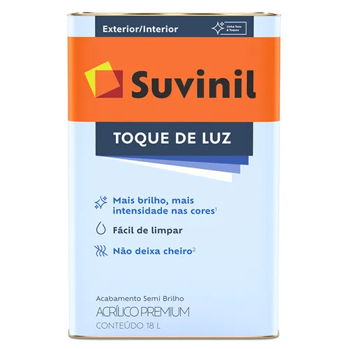Tinta Acrílica Suvinil SelfColor Toque de Luz – Brilhante | Base A2 – 16 Litros