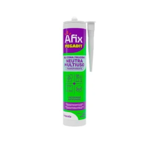 Silicone Acético Incolor Transparente Pegadit Afix – Cartucho 280ml – Vedação e Fixação