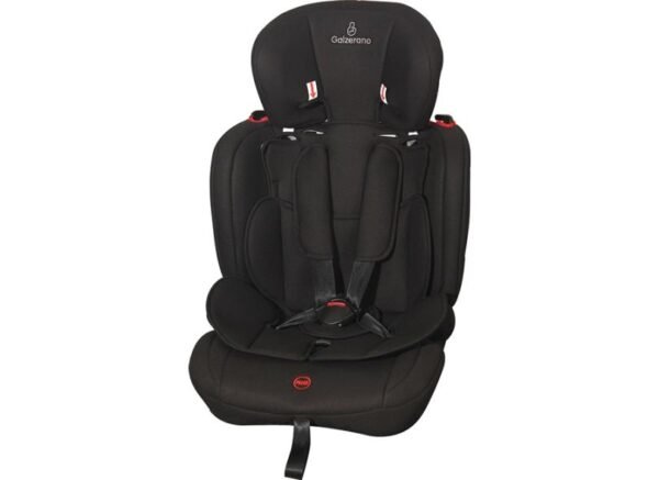 Cadeira Automóvel Galzerano 8015PT Dorano II – Grupos 1/2/3 (9 a 36 kg) – Arnês 5 Pontos / Preto
