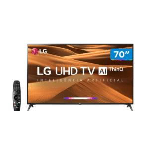 TV LG Smart 70” 4K UHD com AI ThinQ e HDR – Modelo 70UM7370PSA