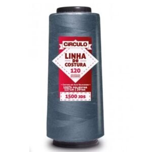 Linha de Costura 120 – 100% Poliéster – Tex 29 – 1371m – Cor Chumbo 360