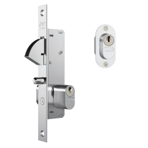 Fechadura Stam 901/950 Porta de Correr | Acabamento Inox Escovado