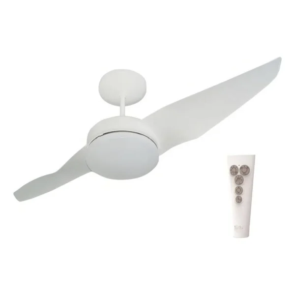 Ventilador de Teto Nano Cristal Duo 2 Pás com Controle de Parede
