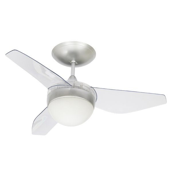 Ventilador de Teto Nano Cristal 80cm – 3 Pás com Controle Remoto - Image 2