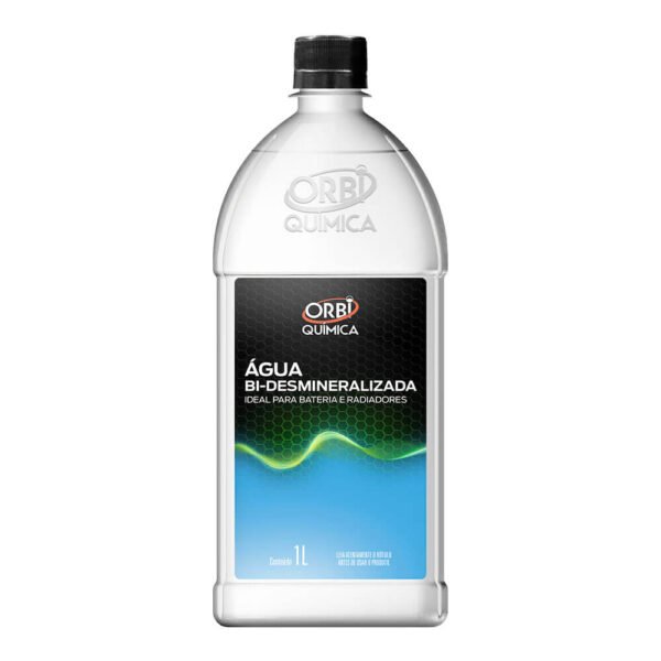 ORBI QUÍMICA Água Bi Desmineralizada – Radiador & Bateria – 1L