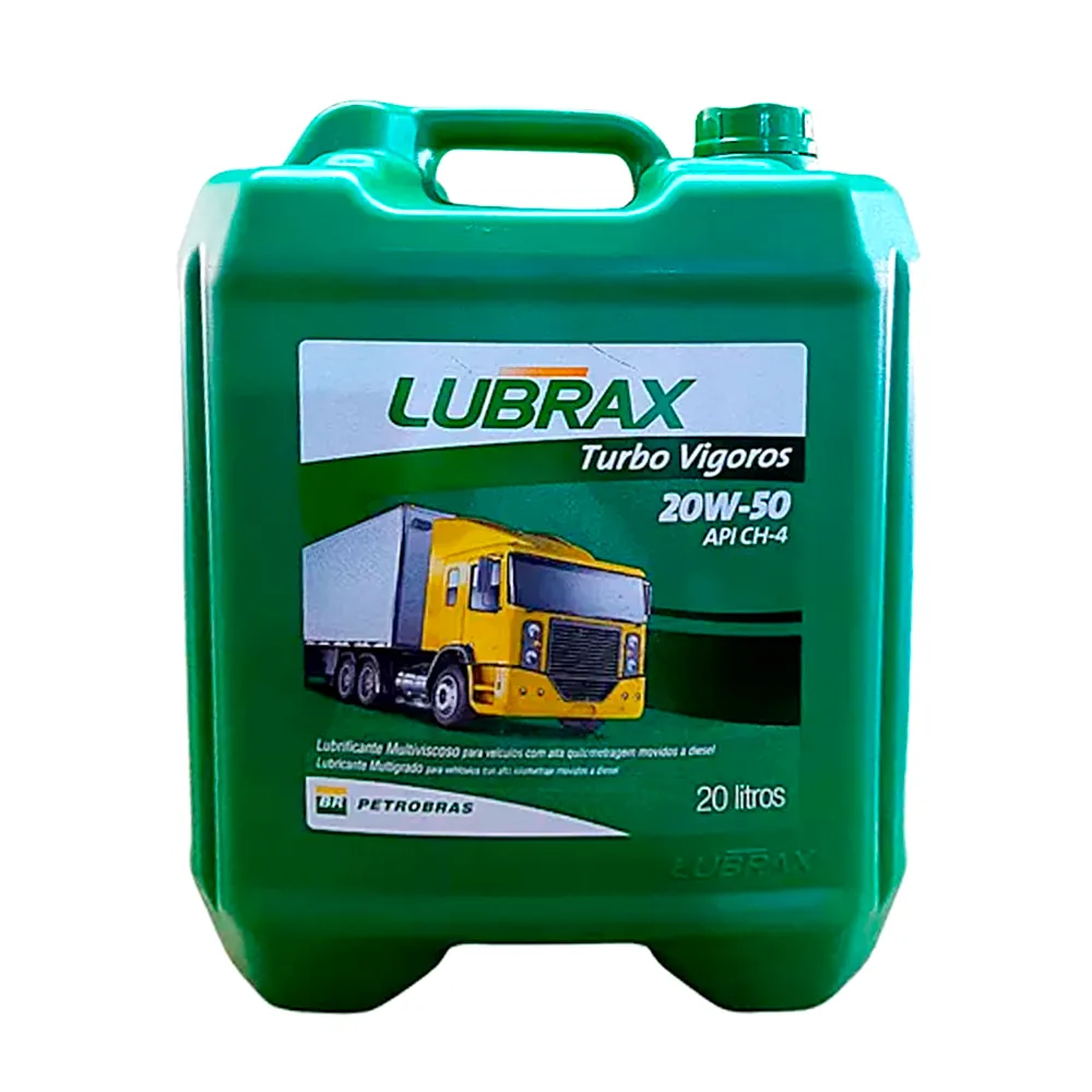 Óleo Lubrax Turbo Vigoros 20W50 Mineral API CH-4 - Balde 20L