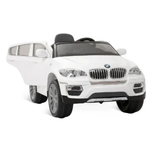 BMW X6 Branca 6V Infantil – Carro Elétrico com Música e LED