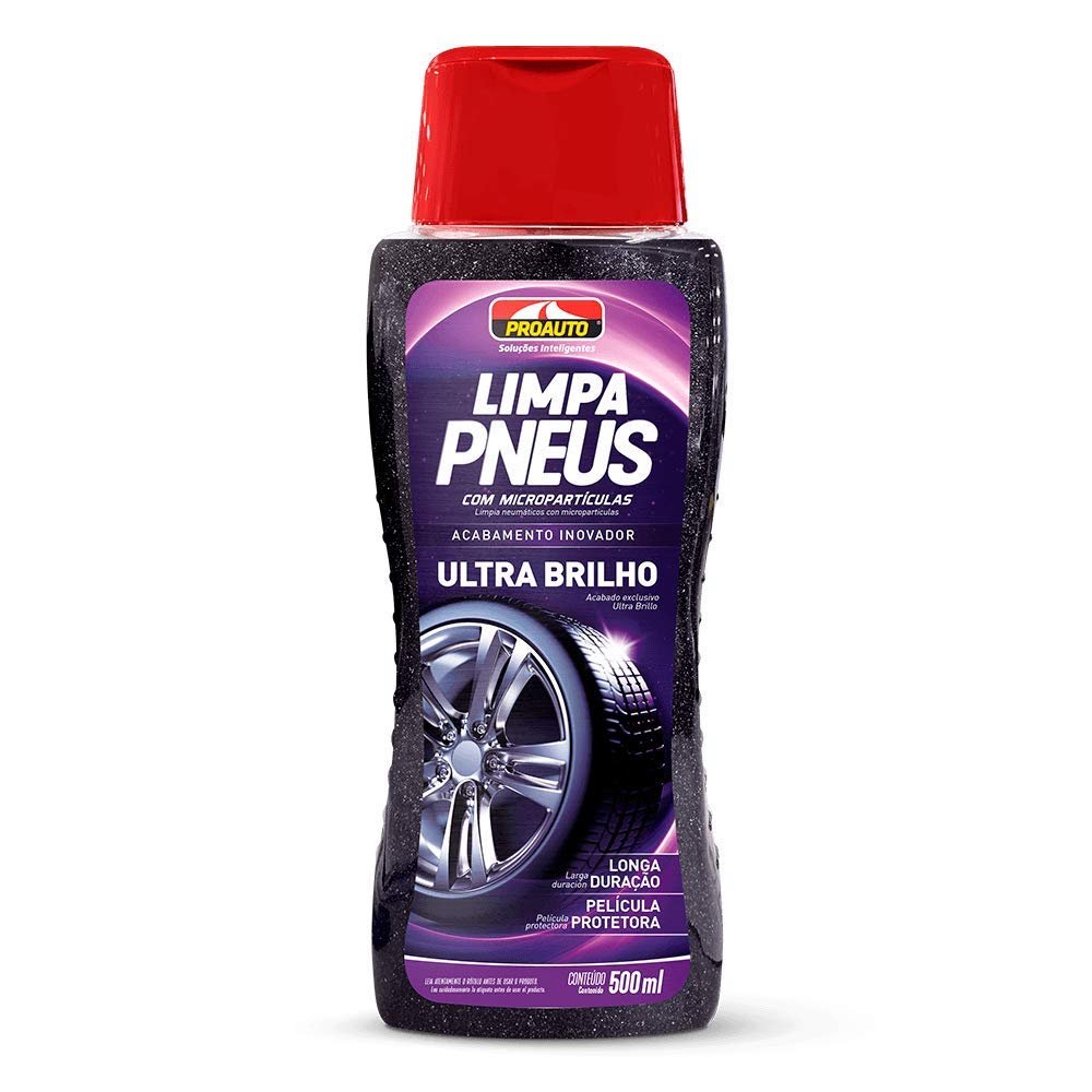 Limpa Pneus Ultra Brilho Micropartículas 500ml – ProAuto