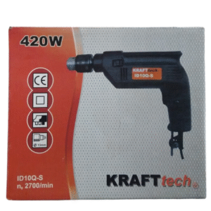 Furadeira Kraft Tech 420W – Potência e Praticidade Para o Seu Dia a Dia