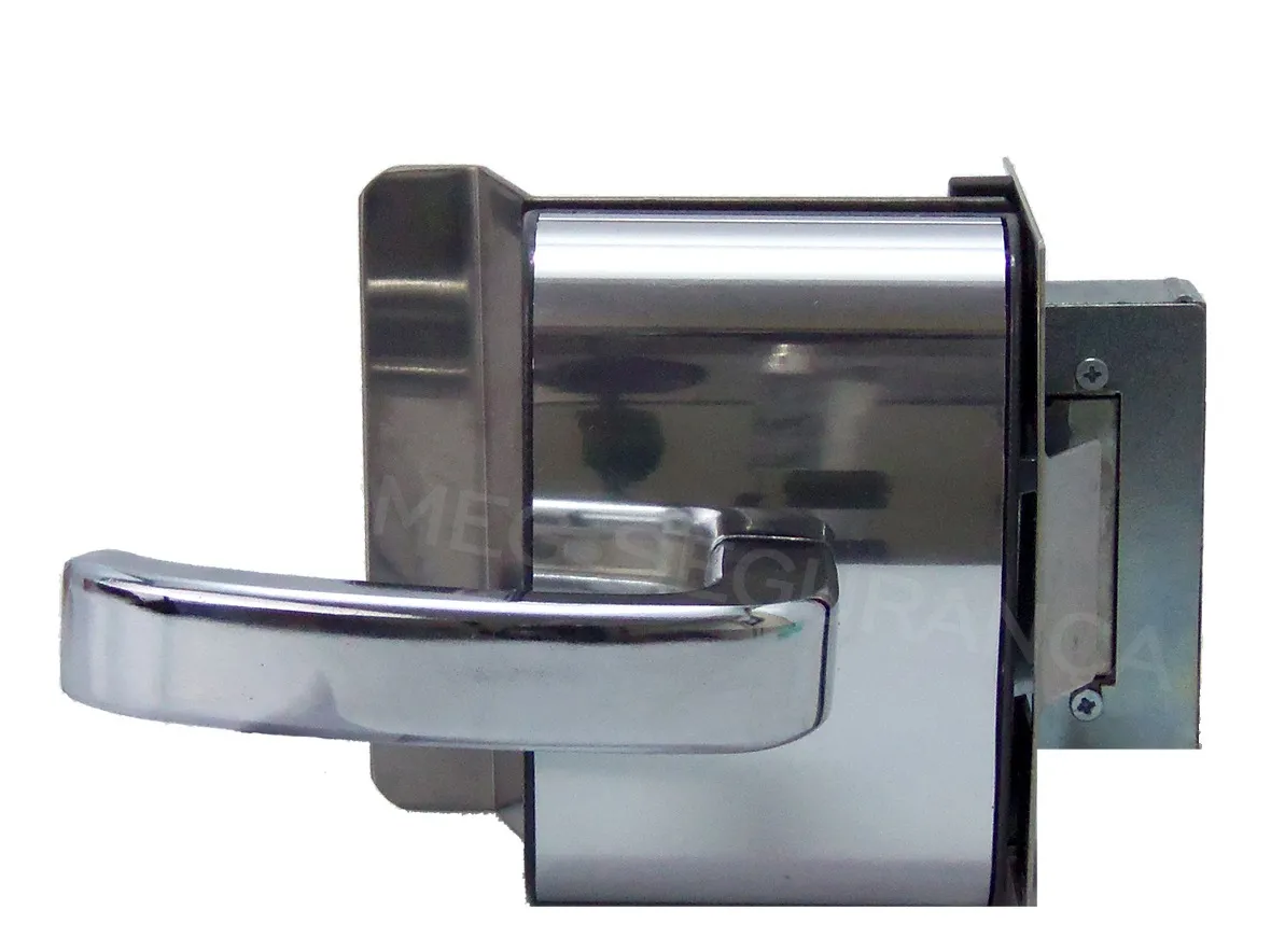Fechadura Elétrica Porta De Vidro AGL Cromada Inox PV200F1E - Imagem 3