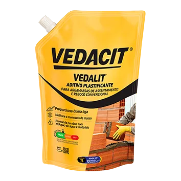 Vedalit Vedacit 1L – Aditivo Plastificante para Argamassa